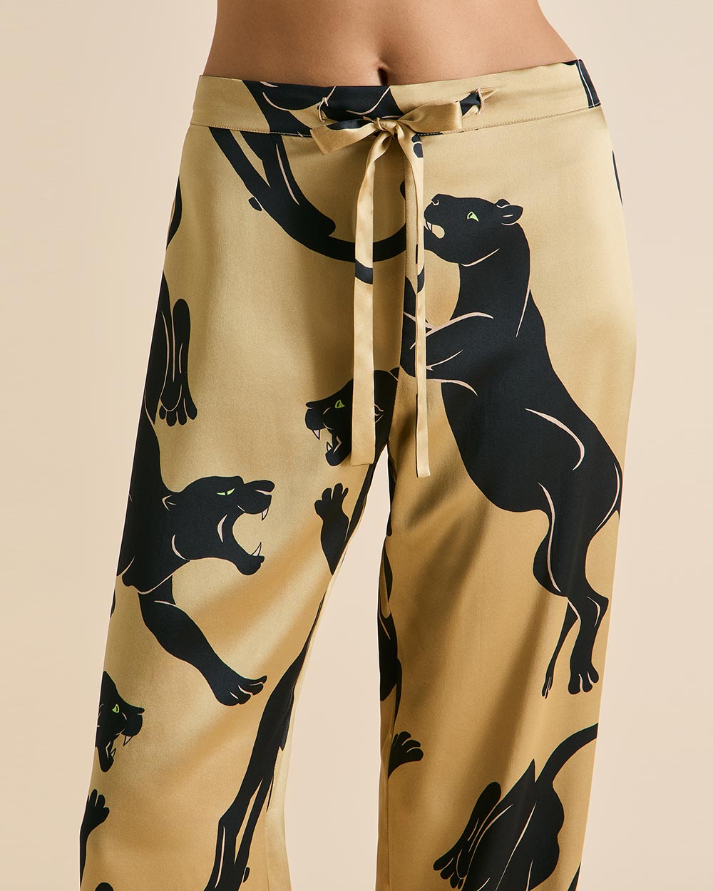 Olivia Von Halle - Pyjamas - Lila Perriand Panther Pyjamas -brava-boutique