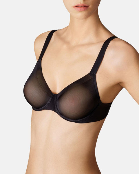 Wolford Tulle Cup Bra Size 85C USA: 38C Color: Black Style 69663 - 12