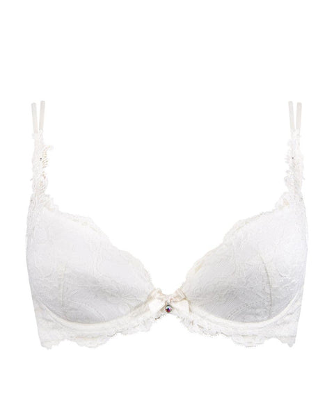 Shyle Polyamide Lace Spandex White Push Up Bra - Get Best Price from  Manufacturers & Suppliers in India