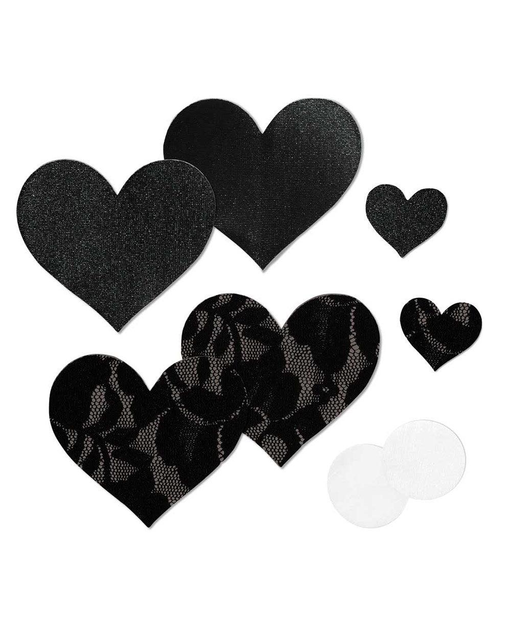 B-Six - Wardrobe Solutions - Heart Nipple Covers -brava-boutique