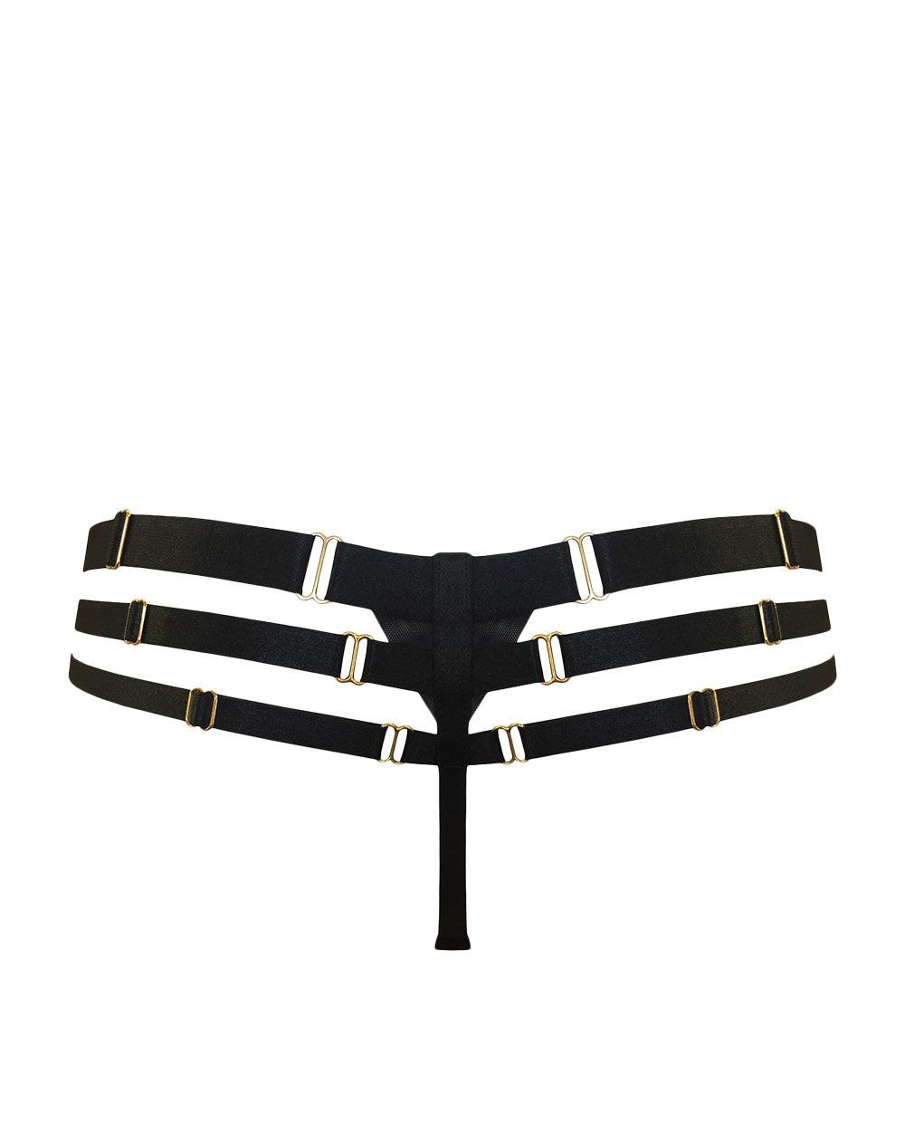 Bordelle - Thongs - Art Deco Multi Strap Thong -brava-boutique
