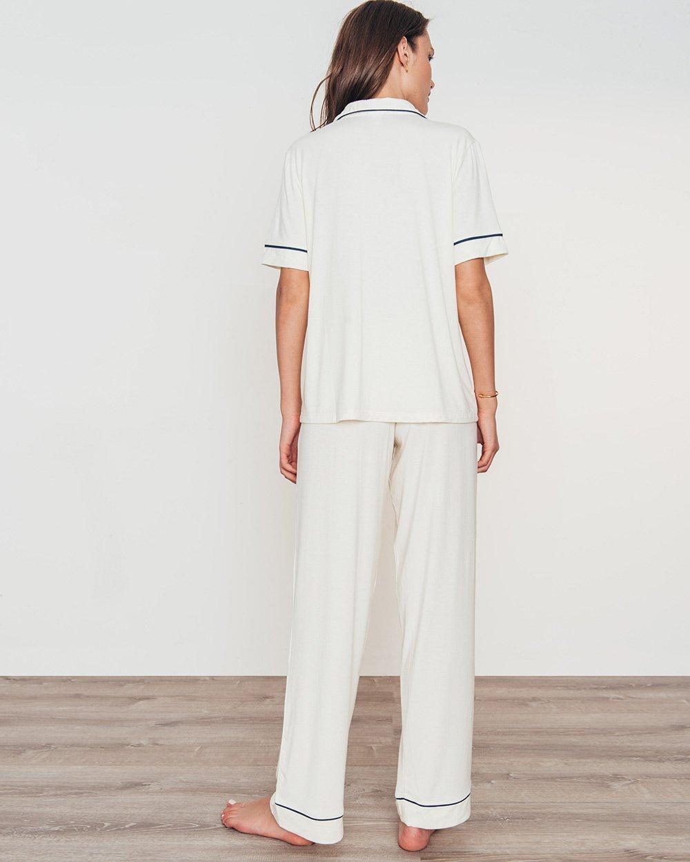 Eberjey - Pyjamas - Gisele Short Sleeve Pant Set -brava-boutique