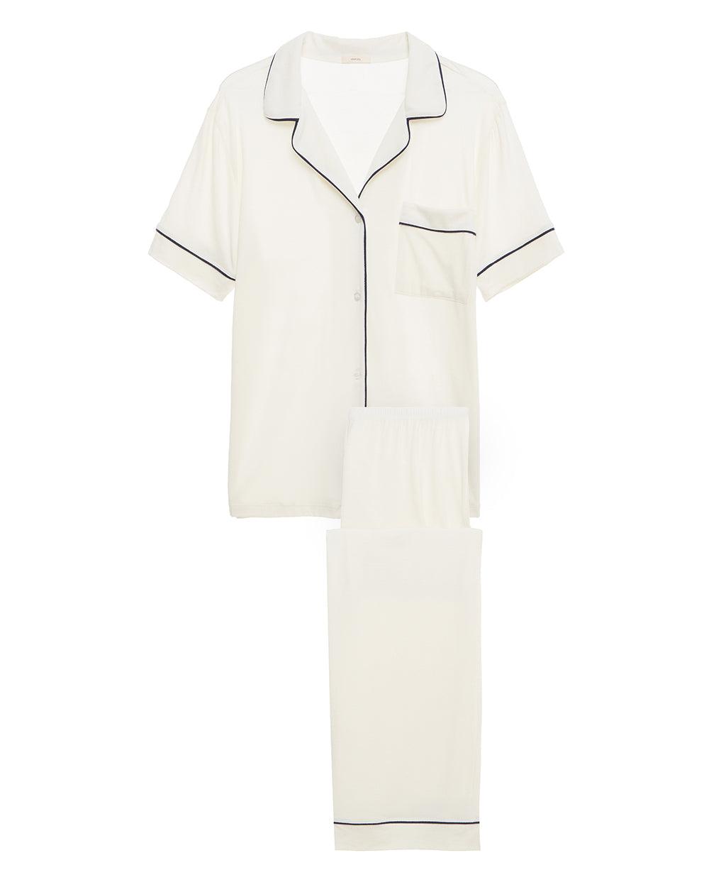 Eberjey - Pyjamas - Gisele Short Sleeve Pant Set -brava-boutique