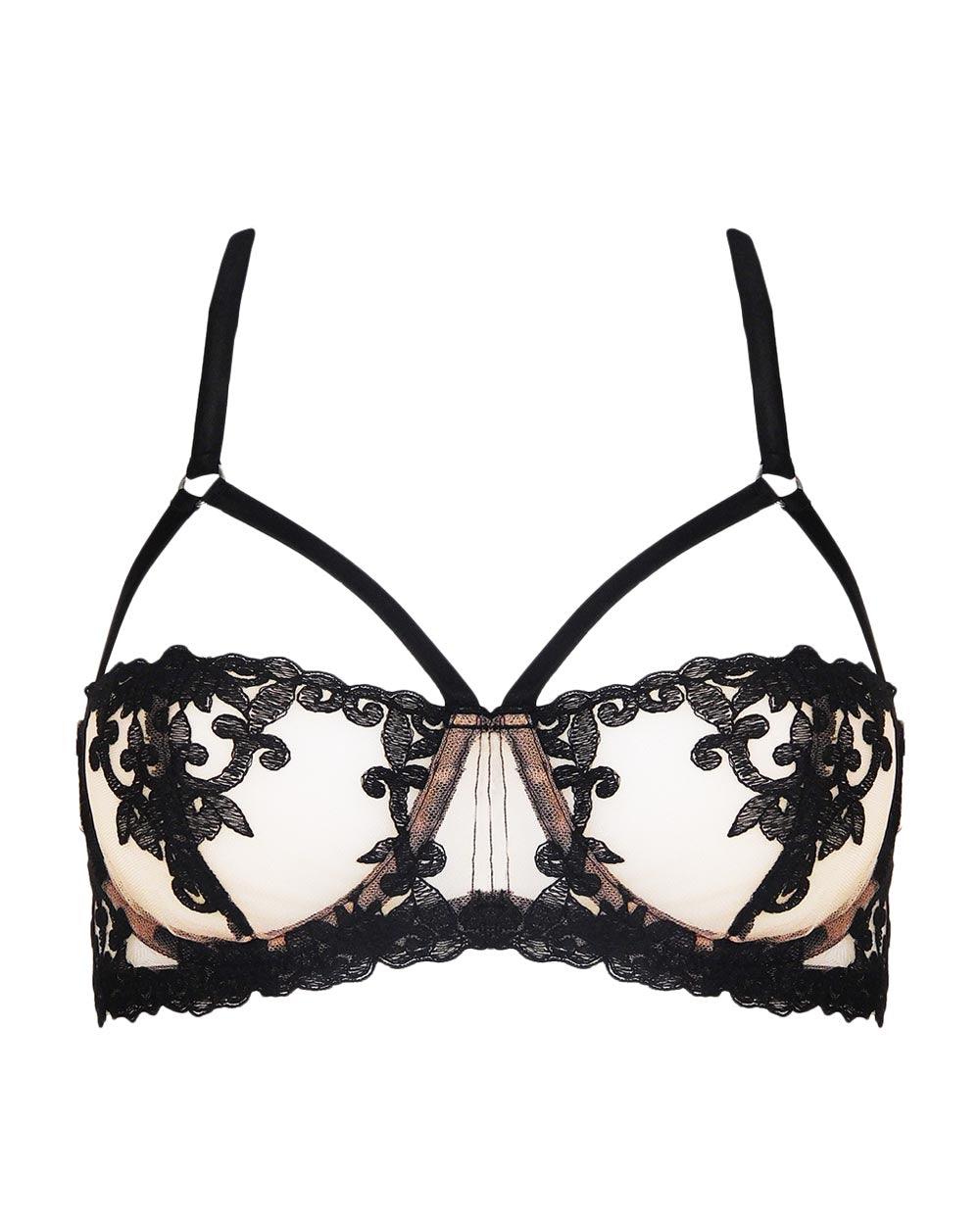 Onyx Strap Balcony Bra