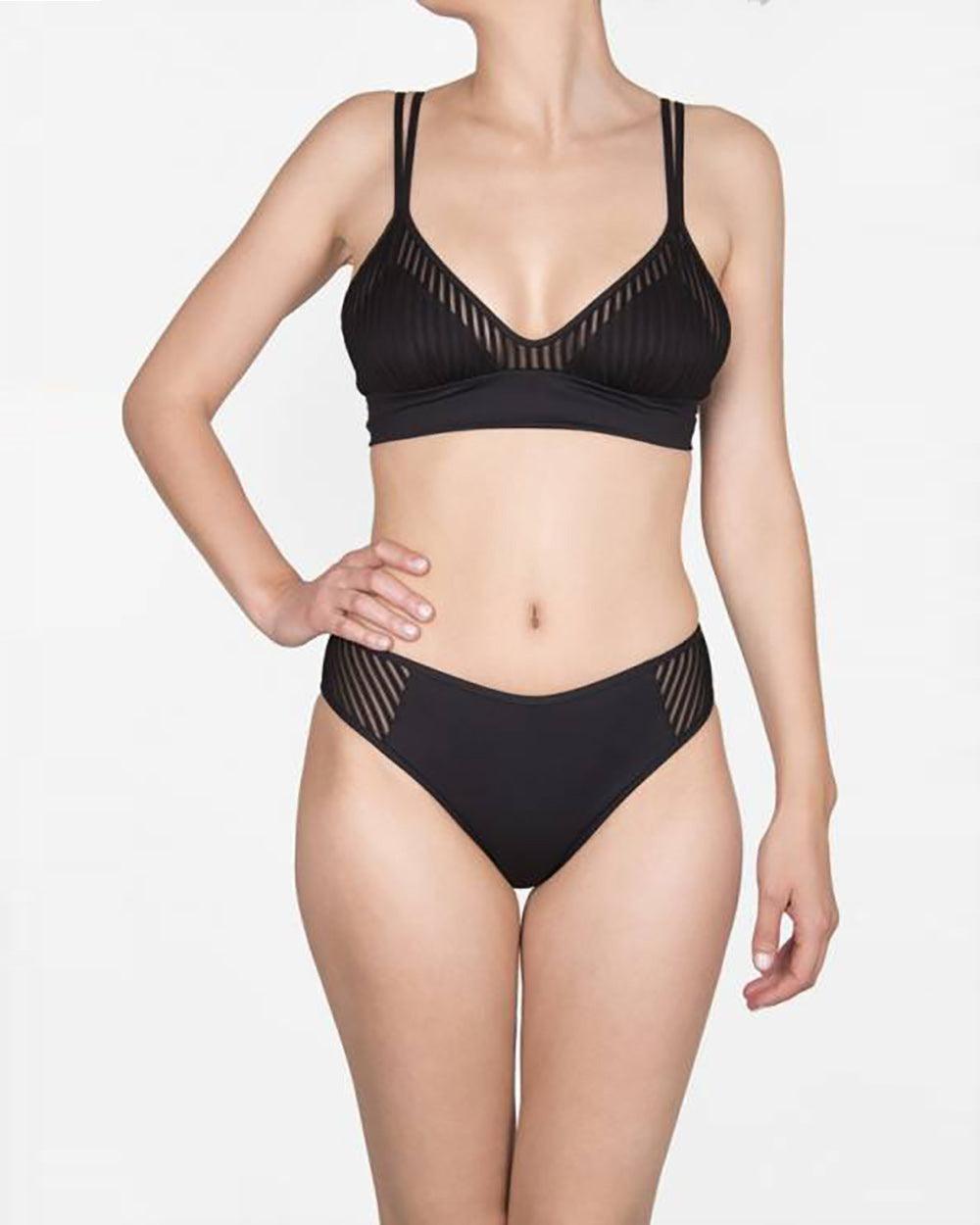 Shan - Bikini Wear - Monika High Cut Bikini -brava-boutique