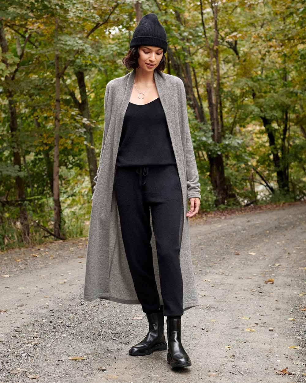 White & Warren - Robes - Long Cashmere Robe -brava-boutique