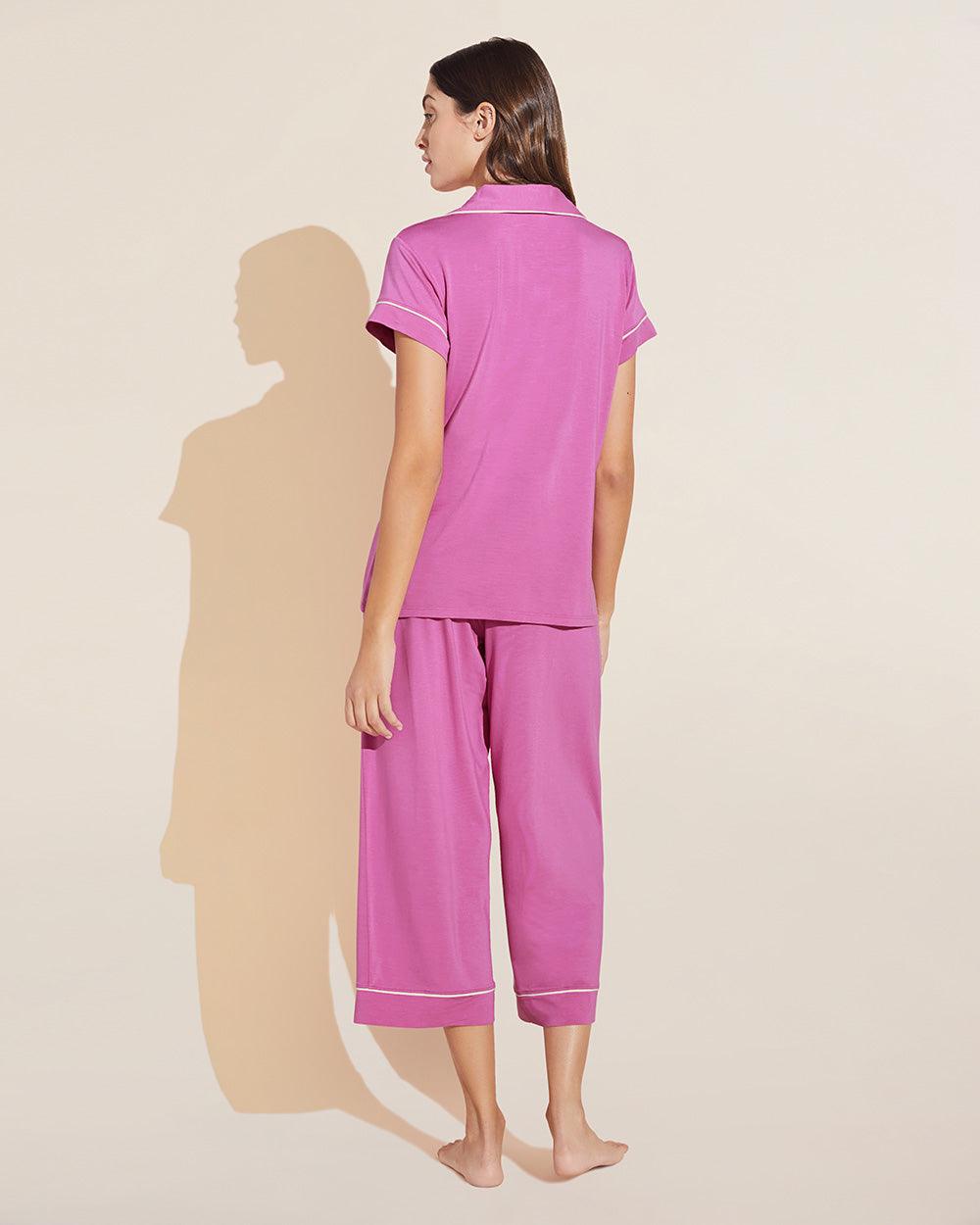 Eberjey - Pyjamas - Gisele Short Sleeve Crop PJ Set -brava-boutique