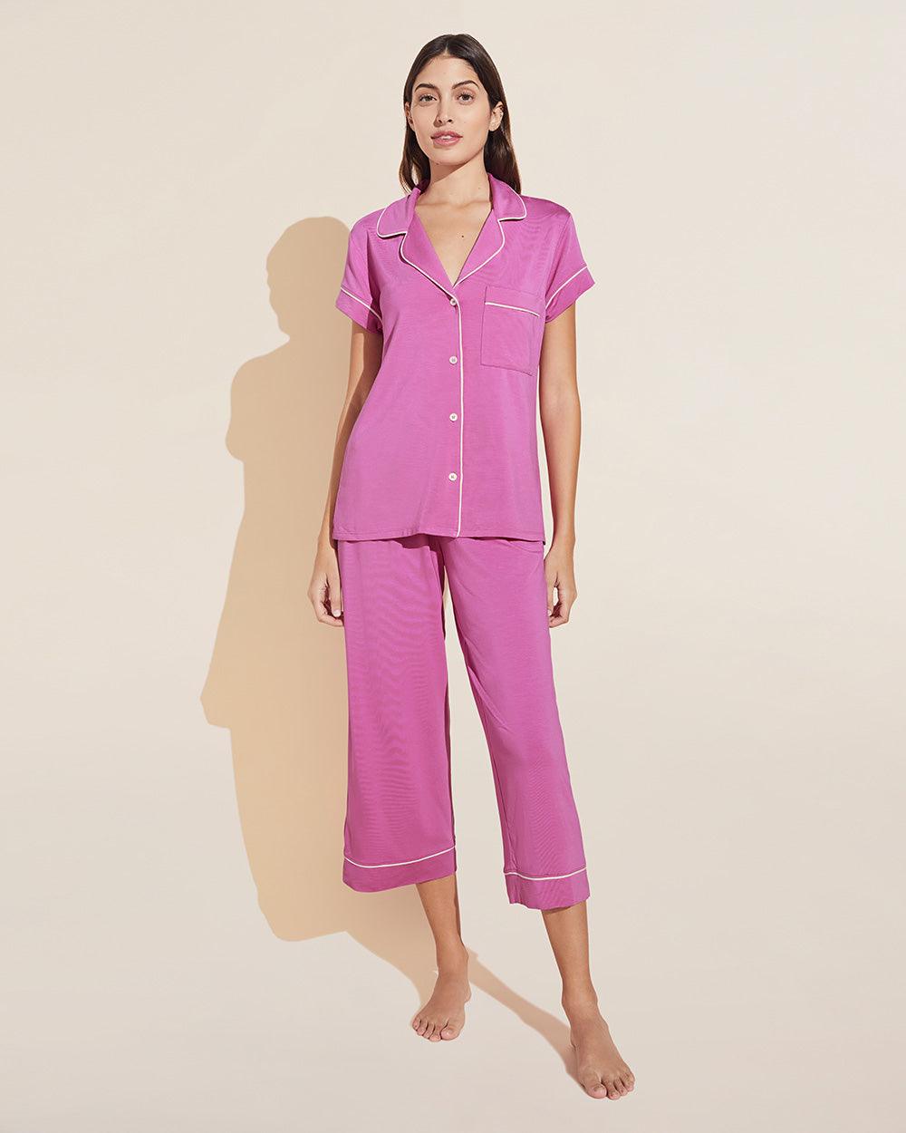 Eberjey - Pyjamas - Gisele Short Sleeve Crop PJ Set -brava-boutique