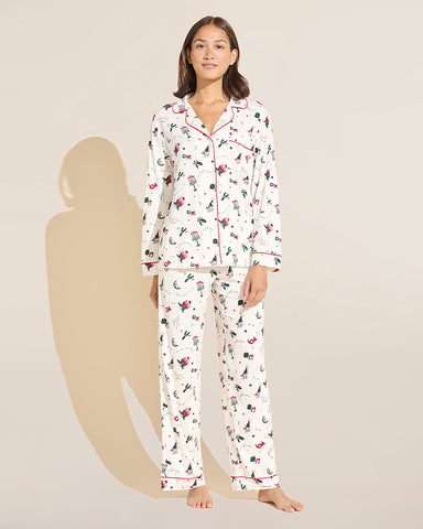Eberjey - Pyjamas - Gisele Holiday Scribble PJ -brava-boutique