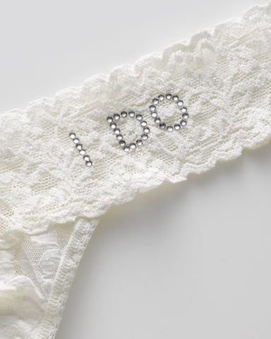Hanky Panky - Thongs - I Do Crystal Original Rise Thong -brava-boutique