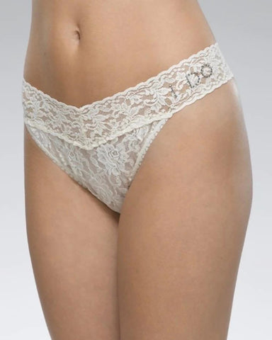 Hanky Panky - Thongs - I Do Crystal Original Rise Thong -brava-boutique