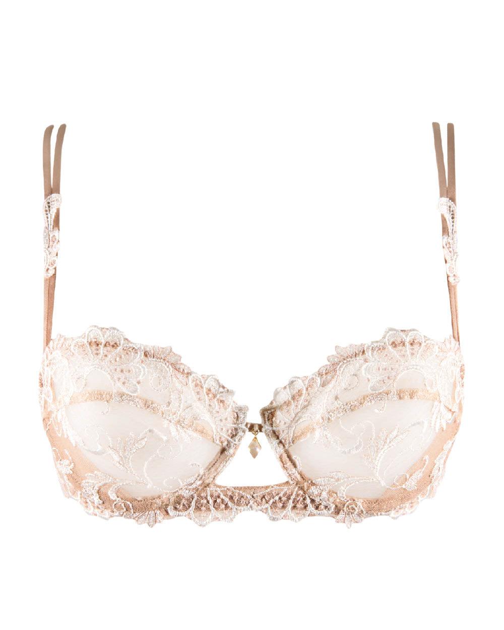 Lise Charmel Dressing Floral Demi Cup Full Support Bra in Dressing Solaire
