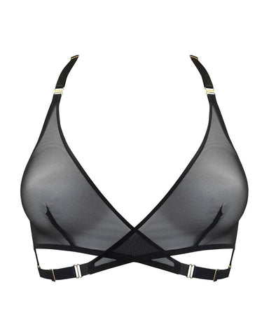 Bordelle - Wireless Bras - Art Deco Mesh Wrap Bra -brava-boutique
