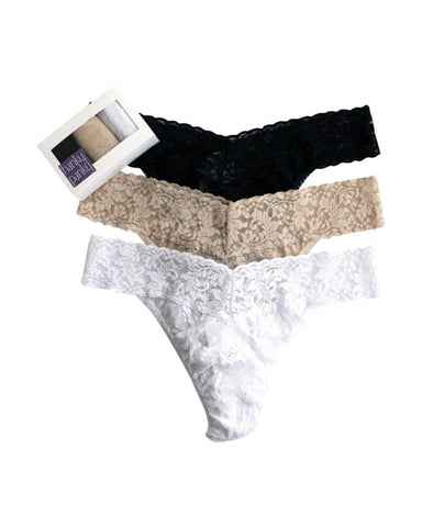 Hanky Panky - Thongs - 3 Low Rise Thongs -brava-boutique
