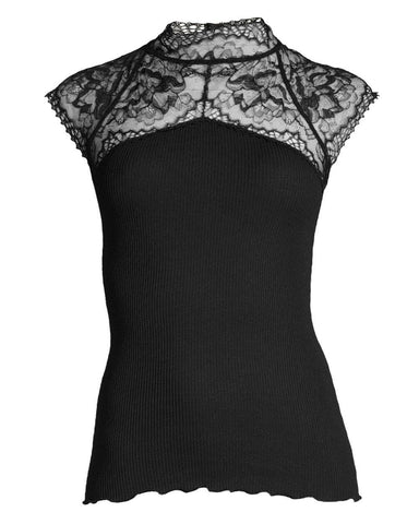 Oscalito - Camisoles - Wool & Silk Lace Top -brava-boutique